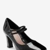 WWXT1281 Black Patent Regular/Wide Fit Forever Comfort® Mary Jane Shoes - Image 4
